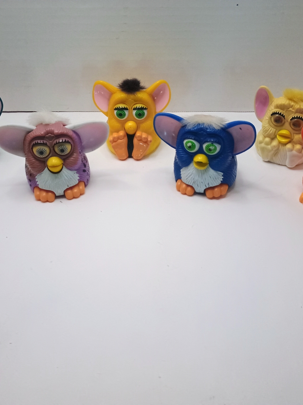 FURBY Vintage McDonald's Happy Meal Toy Plastic Furbies Lot of 6